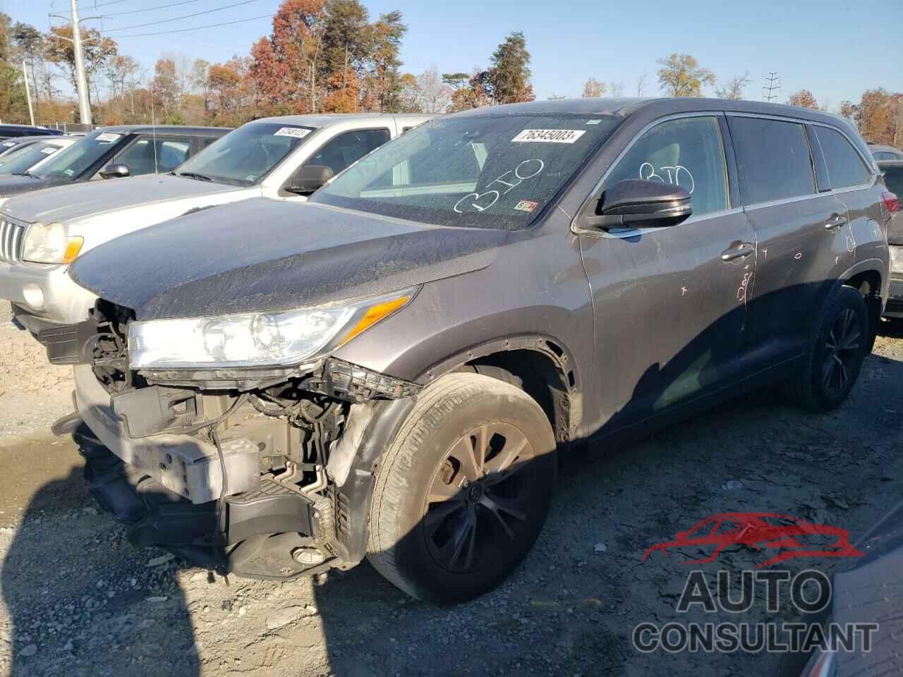 TOYOTA HIGHLANDER 2017 - 5TDBZRFH1HS475259