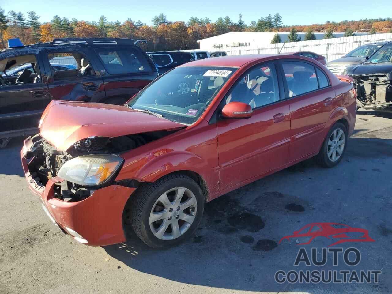 KIA RIO 2011 - KNADH4A39B6910978