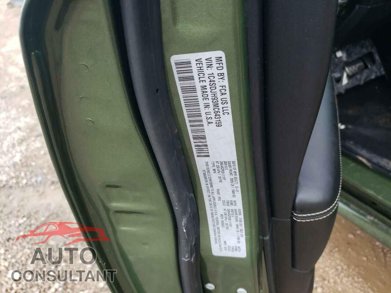 DODGE DURANGO 2021 - 1C4SDJH93MC643159