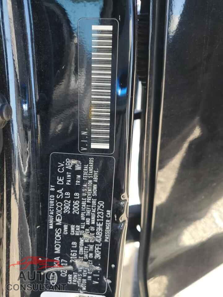 KIA FORTE 2017 - 3KPFL4A89HE123750