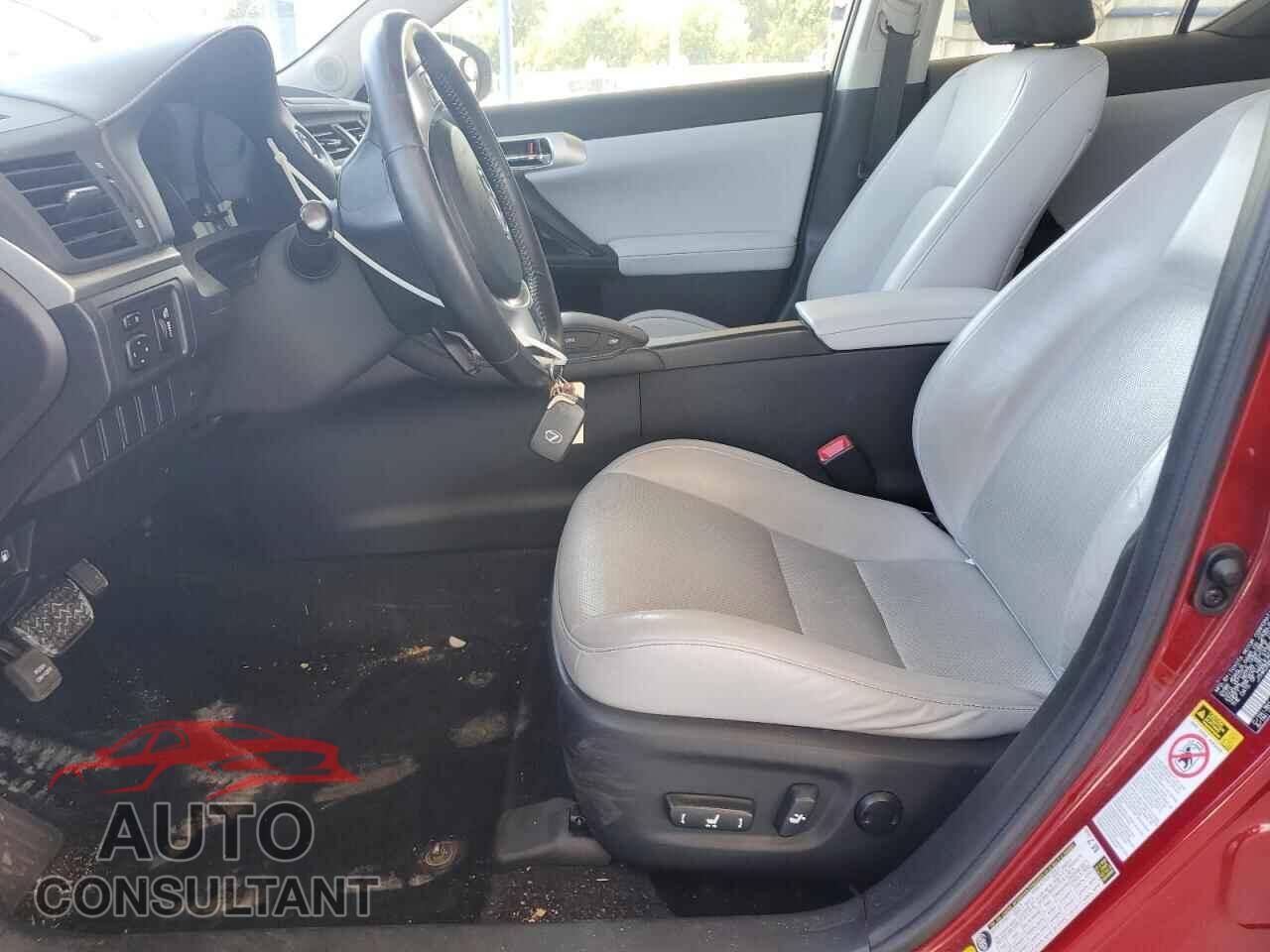 LEXUS CT 200 2012 - JTHKD5BH7C2114601