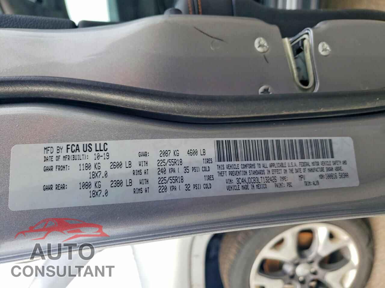 JEEP COMPASS 2020 - 3C4NJDCB3LT132426