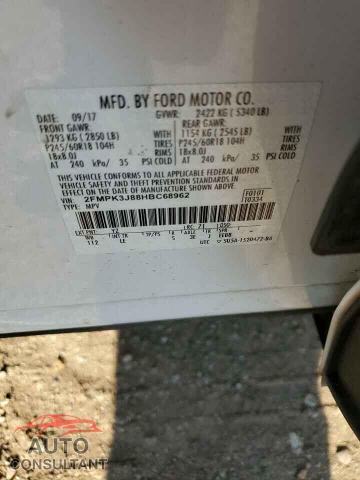 FORD EDGE 2017 - 2FMPK3J88HBC68962