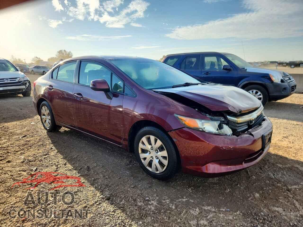 HONDA CIVIC 2012 - 19XFB2F56CE062730