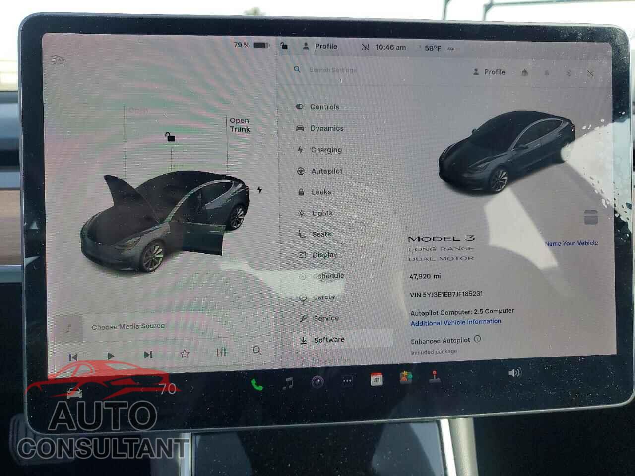 TESLA MODEL 3 2018 - 5YJ3E1EB7JF185231