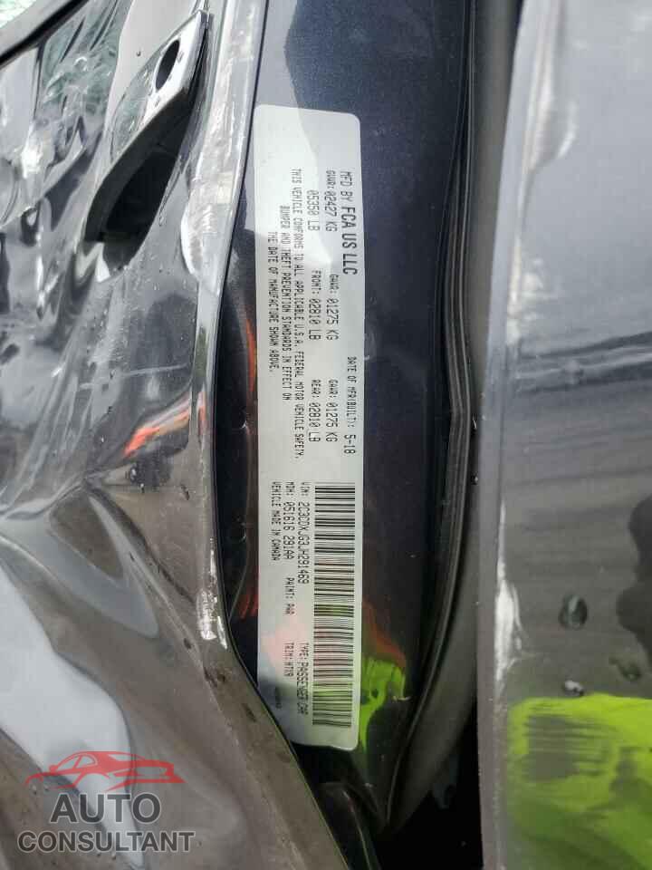DODGE CHARGER 2018 - 2C3CDXJG3JH291469