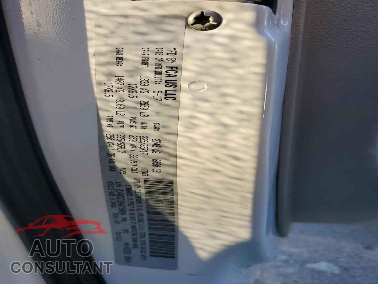 DODGE CARAVAN 2017 - 2C4RDGCG8HR790694
