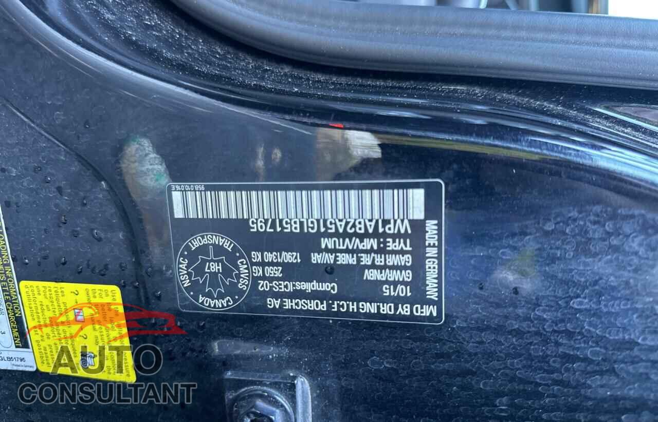 PORSCHE MACAN 2016 - WP1AB2A51GLB51795