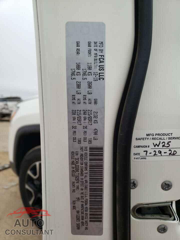 JEEP COMPASS 2020 - 3C4NJDDBXLT162974