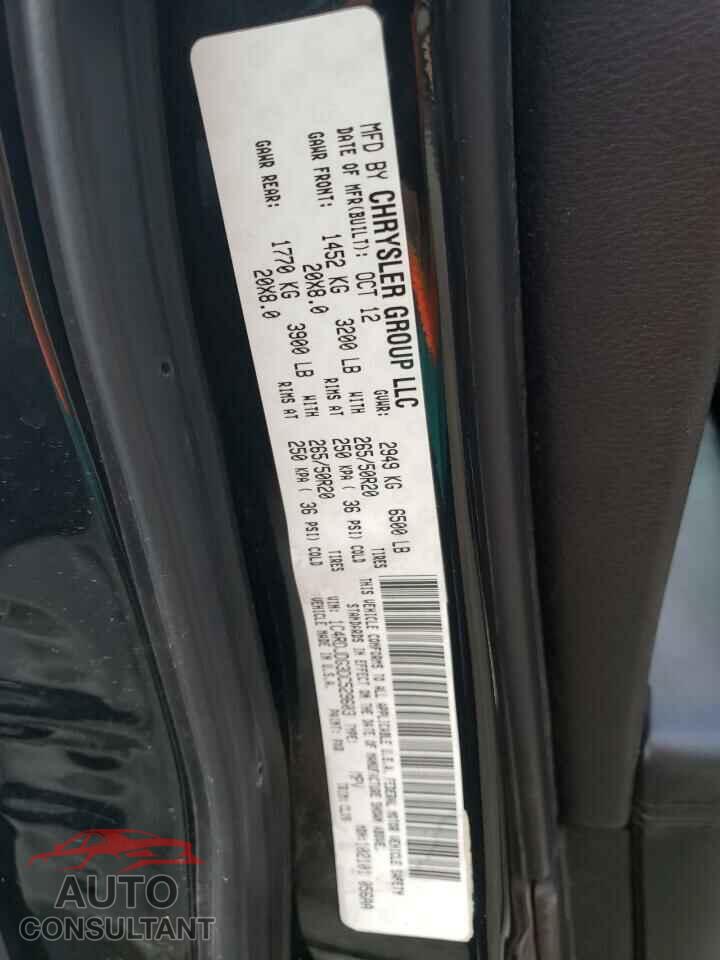 DODGE DURANGO 2013 - 1C4RDJDG3DC529603