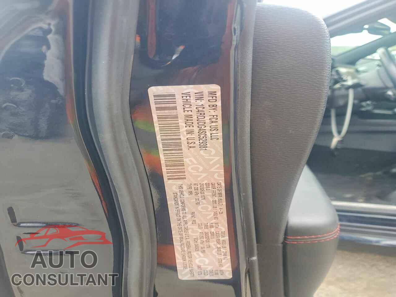 DODGE DURANGO 2025 - 1C4RDJDG4SC529381