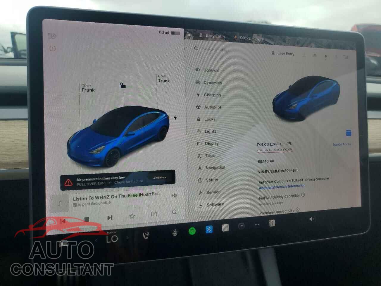 TESLA MODEL 3 2021 - 5YJ3E1EC1MF044975