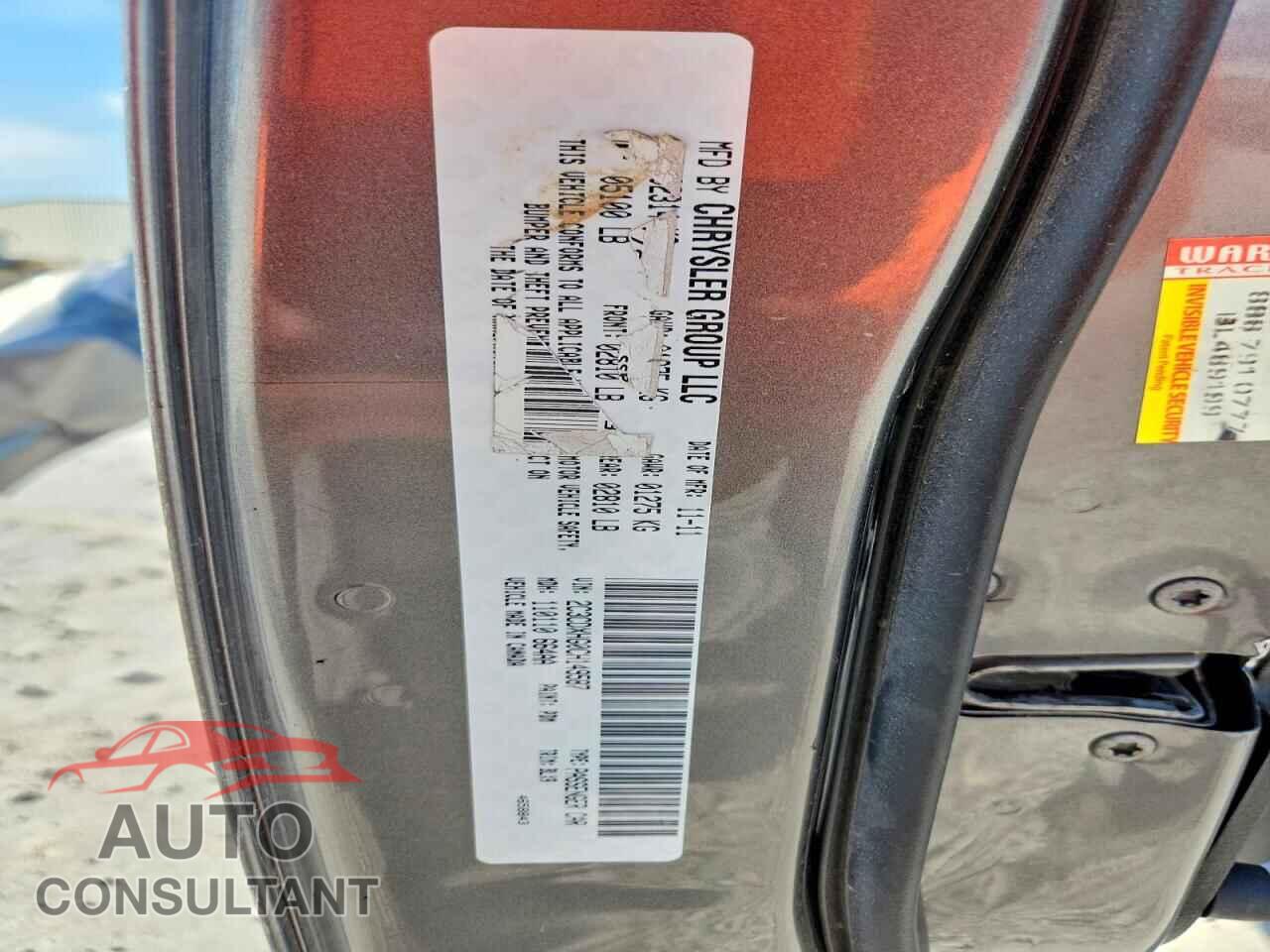 DODGE CHARGER 2012 - 2C3CDXHG0CH149587