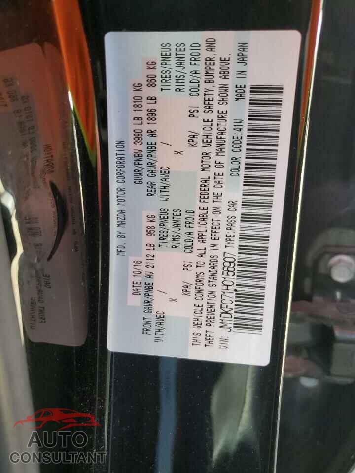 MAZDA CX-3 2017 - JM1DKFC71H0156907