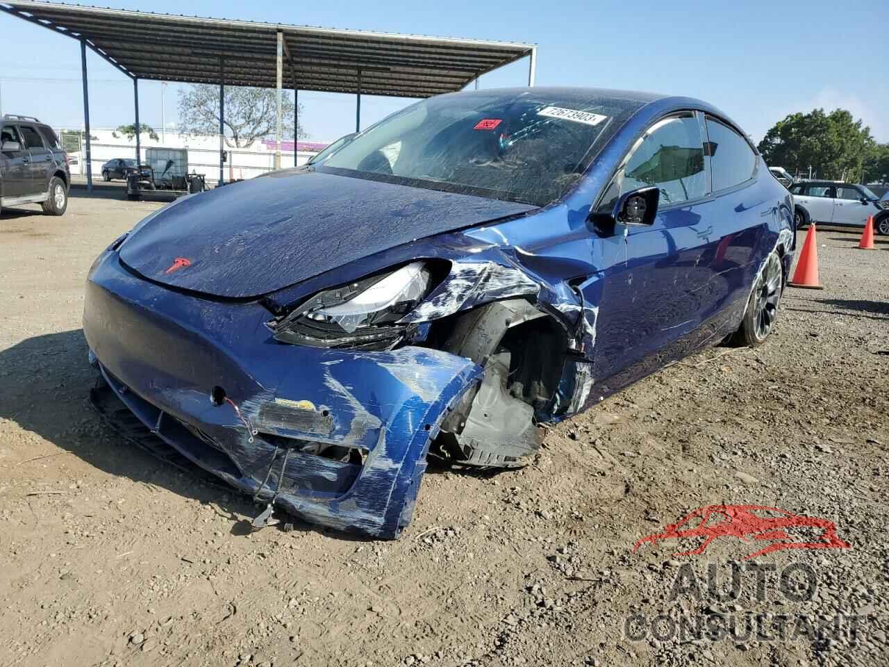 TESLA MODEL Y 2022 - 7SAYGDEF5NF516451