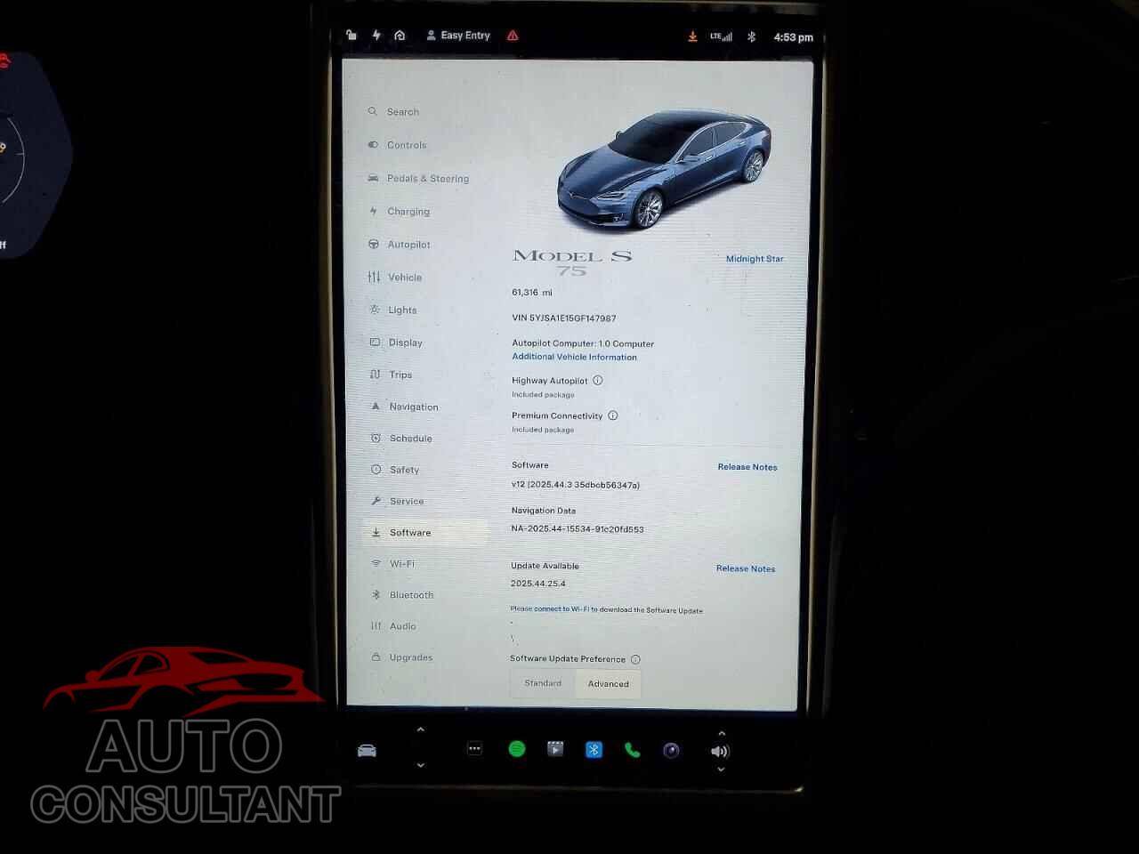 TESLA MODEL S 2016 - 5YJSA1E15GF147987