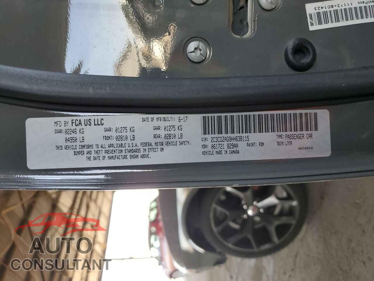 DODGE CHALLENGER 2017 - 2C3CDZAG9HH638115