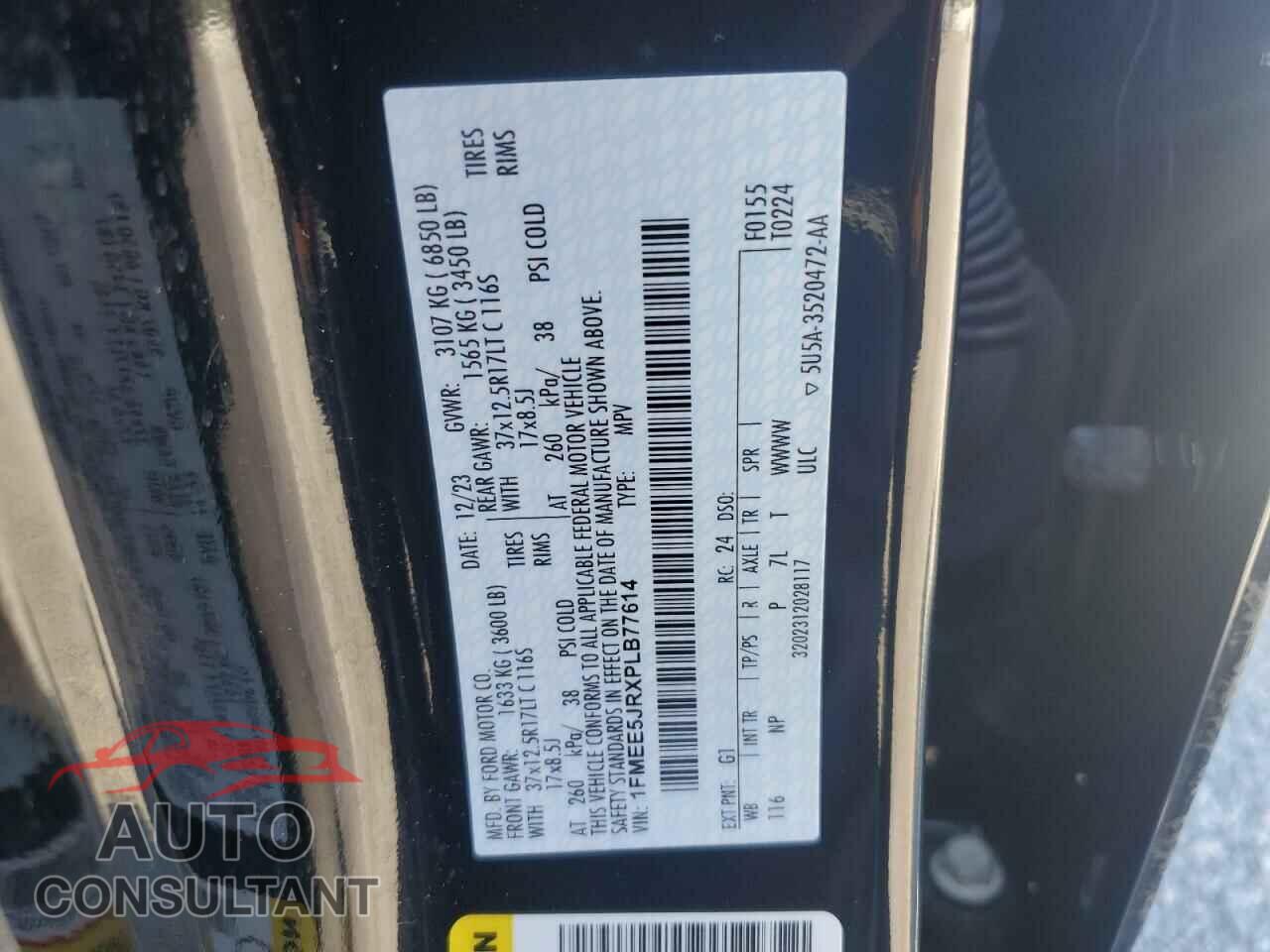 FORD BRONCO RAP 2023 - 1FMEE5JRXPLB77614