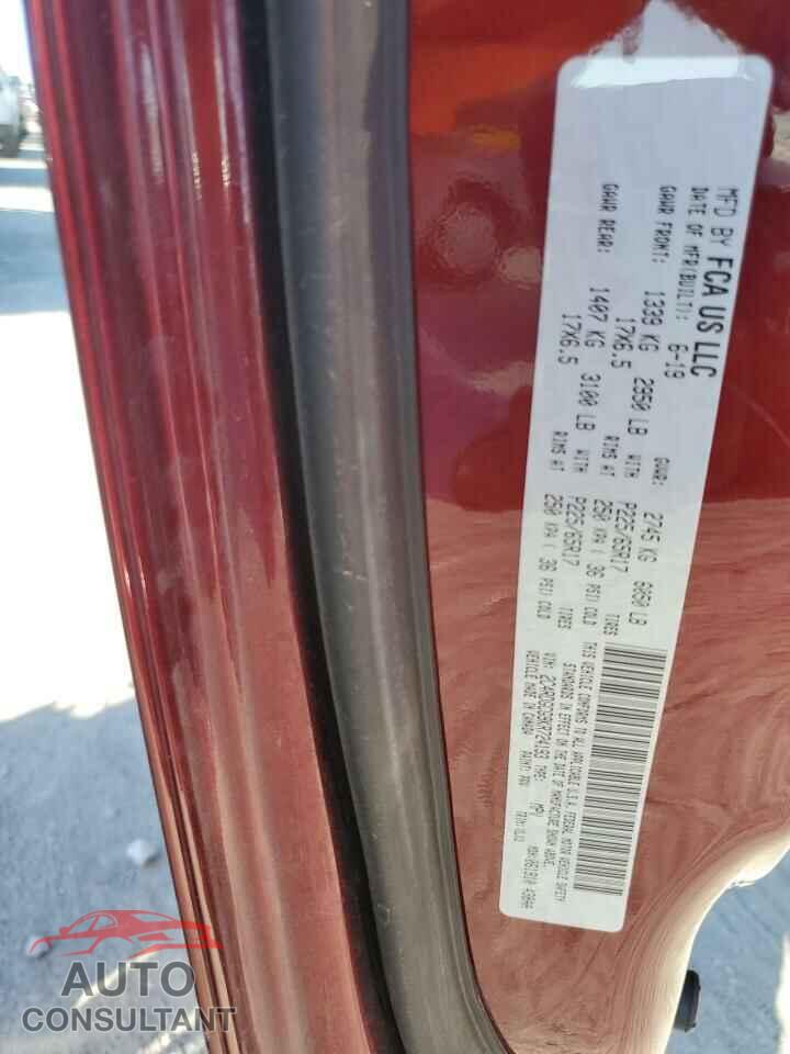 DODGE CARAVAN 2019 - 2C4RDGCG9KR724193