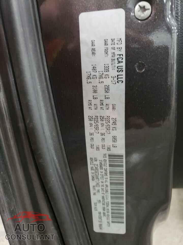 DODGE CARAVAN 2017 - 2C4RDGEGXHR717453