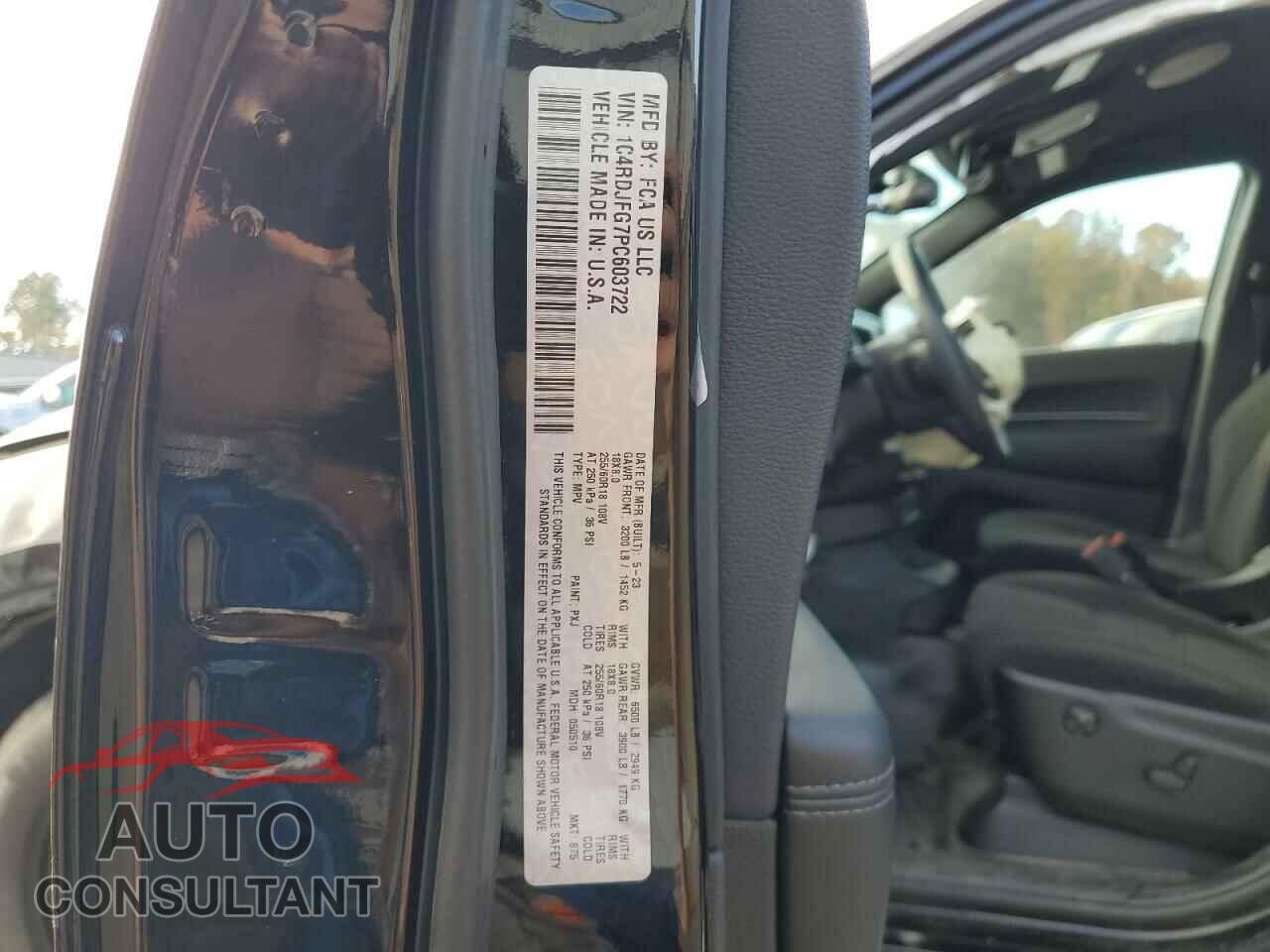 DODGE DURANGO 2023 - 1C4RDJFG7PC603722