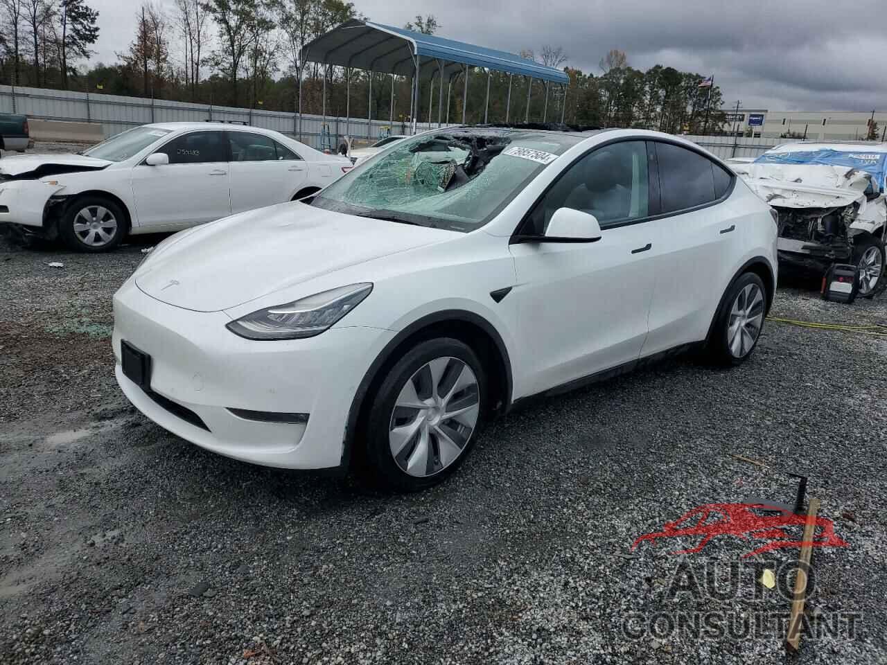 TESLA MODEL Y 2021 - 5YJYGAEE3MF145484