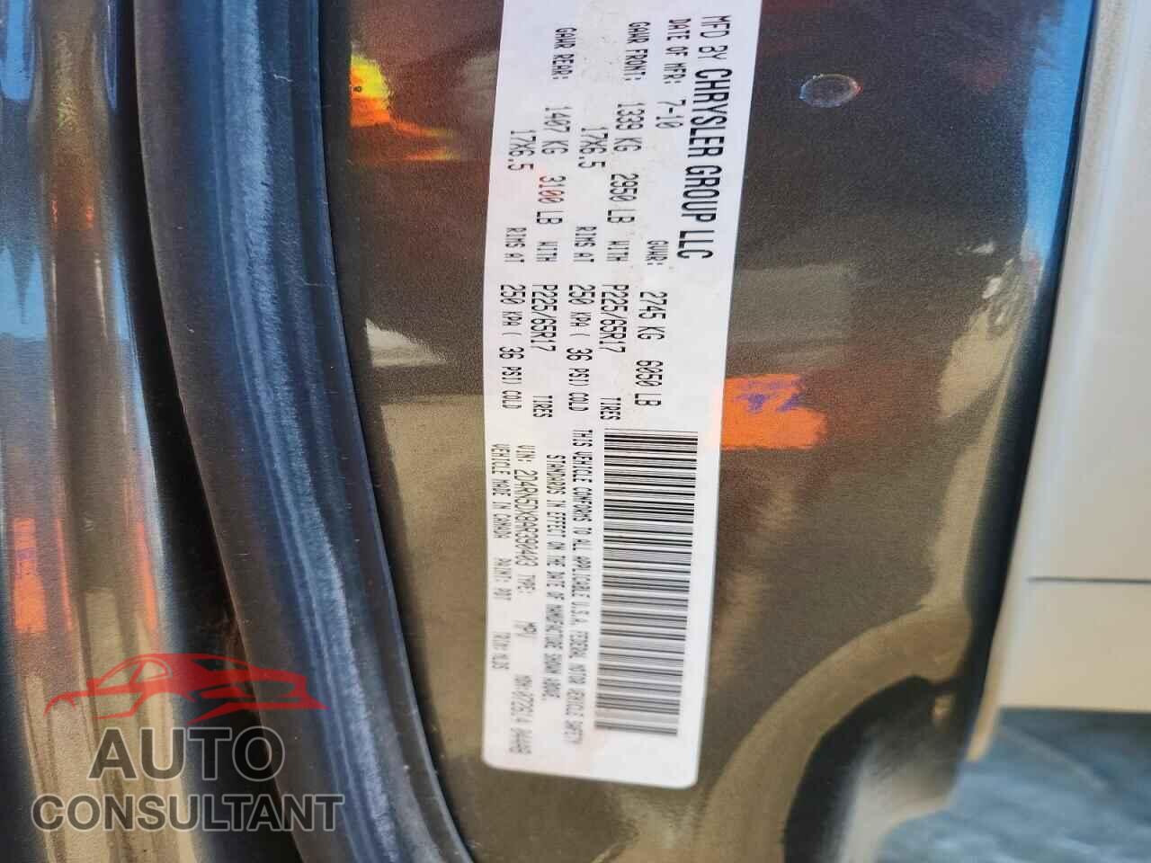 DODGE CARAVAN 2010 - 2D4RN5DX8AR390403