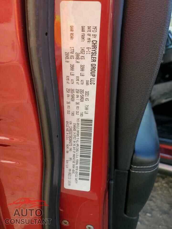 DODGE DURANGO 2011 - 1D4SE5GT5BC664273