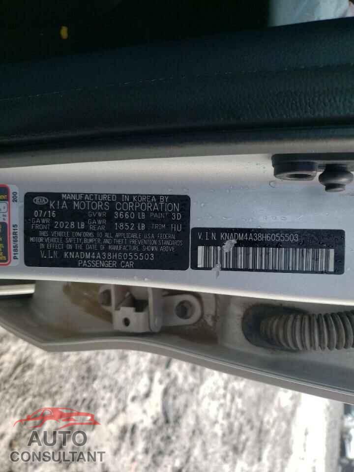 KIA RIO 2017 - KNADM4A38H6055503