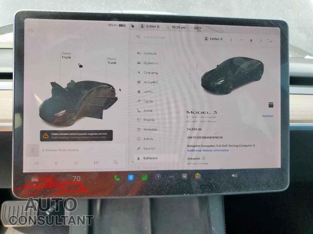 TESLA MODEL 3 2021 - 5YJ3E1EB4MF919036