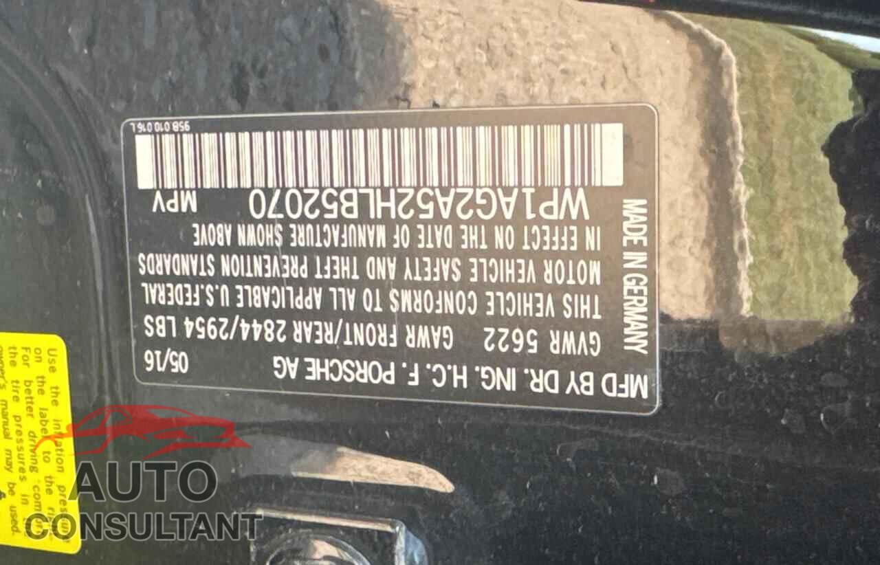PORSCHE MACAN 2017 - WP1AG2A52HLB52070