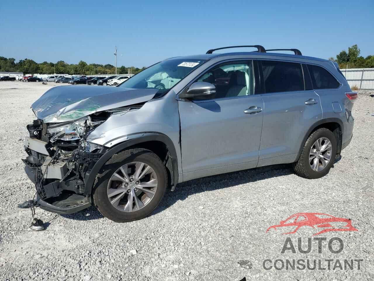 TOYOTA HIGHLANDER 2015 - 5TDJKRFH9FS147472