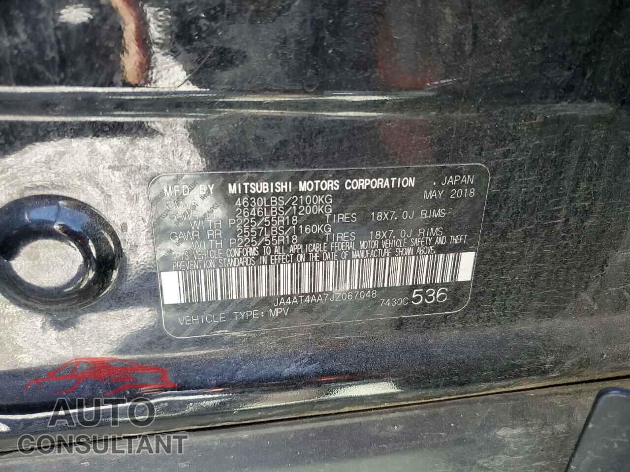 MITSUBISHI ECLIPSE 2018 - JA4AT4AA7JZ067048