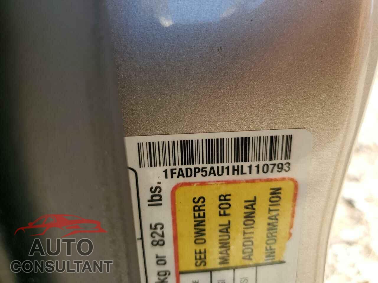 FORD CMAX 2017 - 1FADP5AU1HL110793
