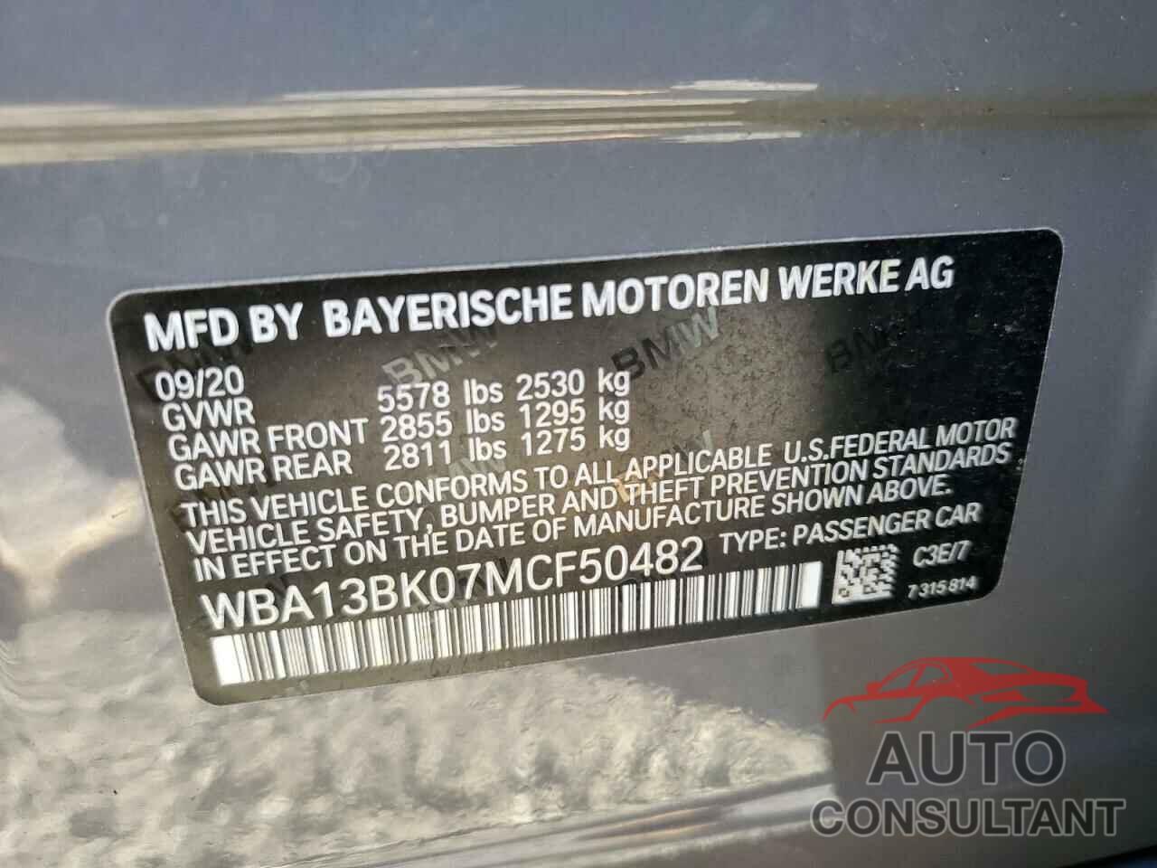 BMW M5 2021 - WBA13BK07MCF50482