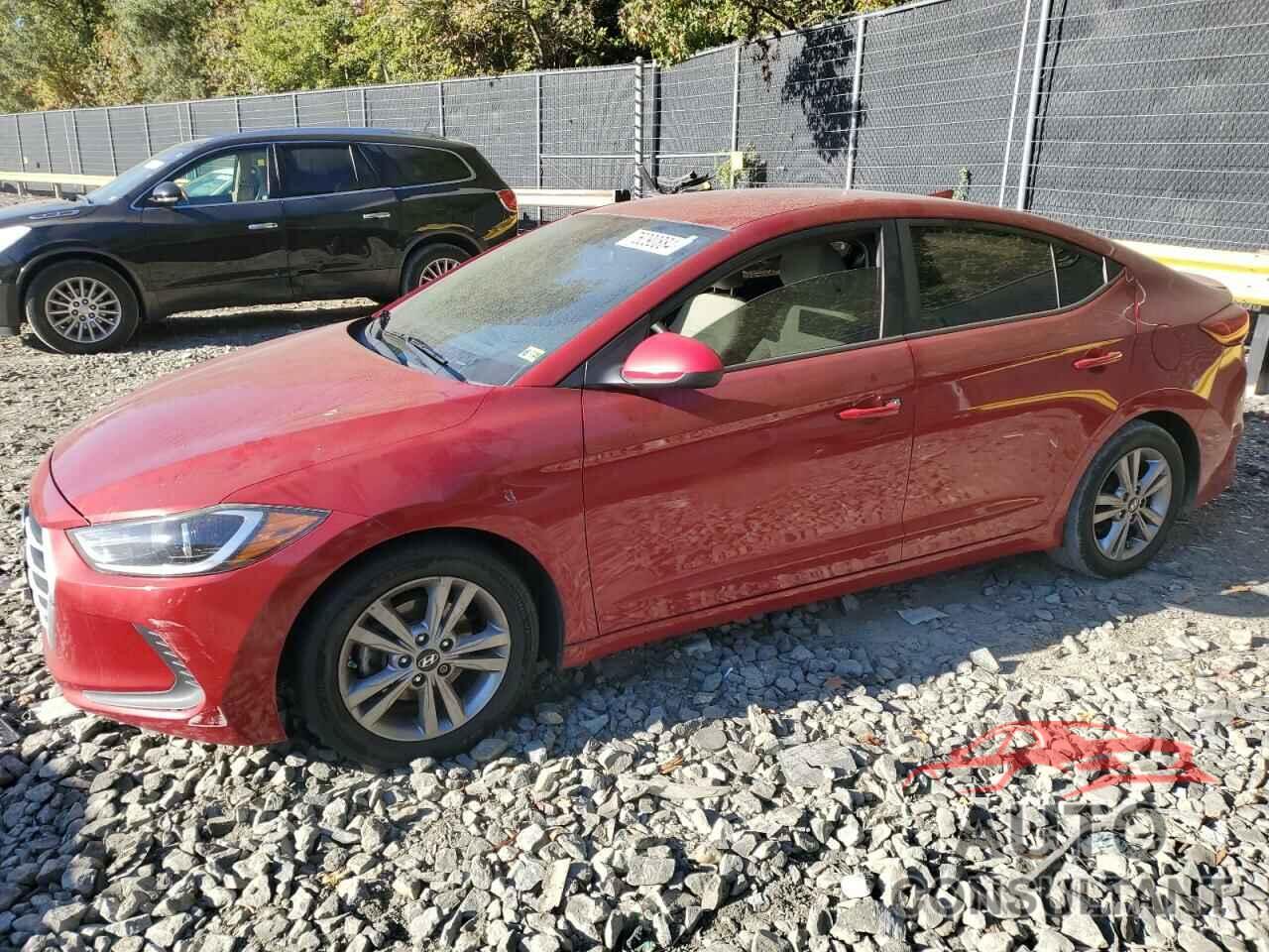 HYUNDAI ELANTRA 2017 - KMHD84LF4HU281804
