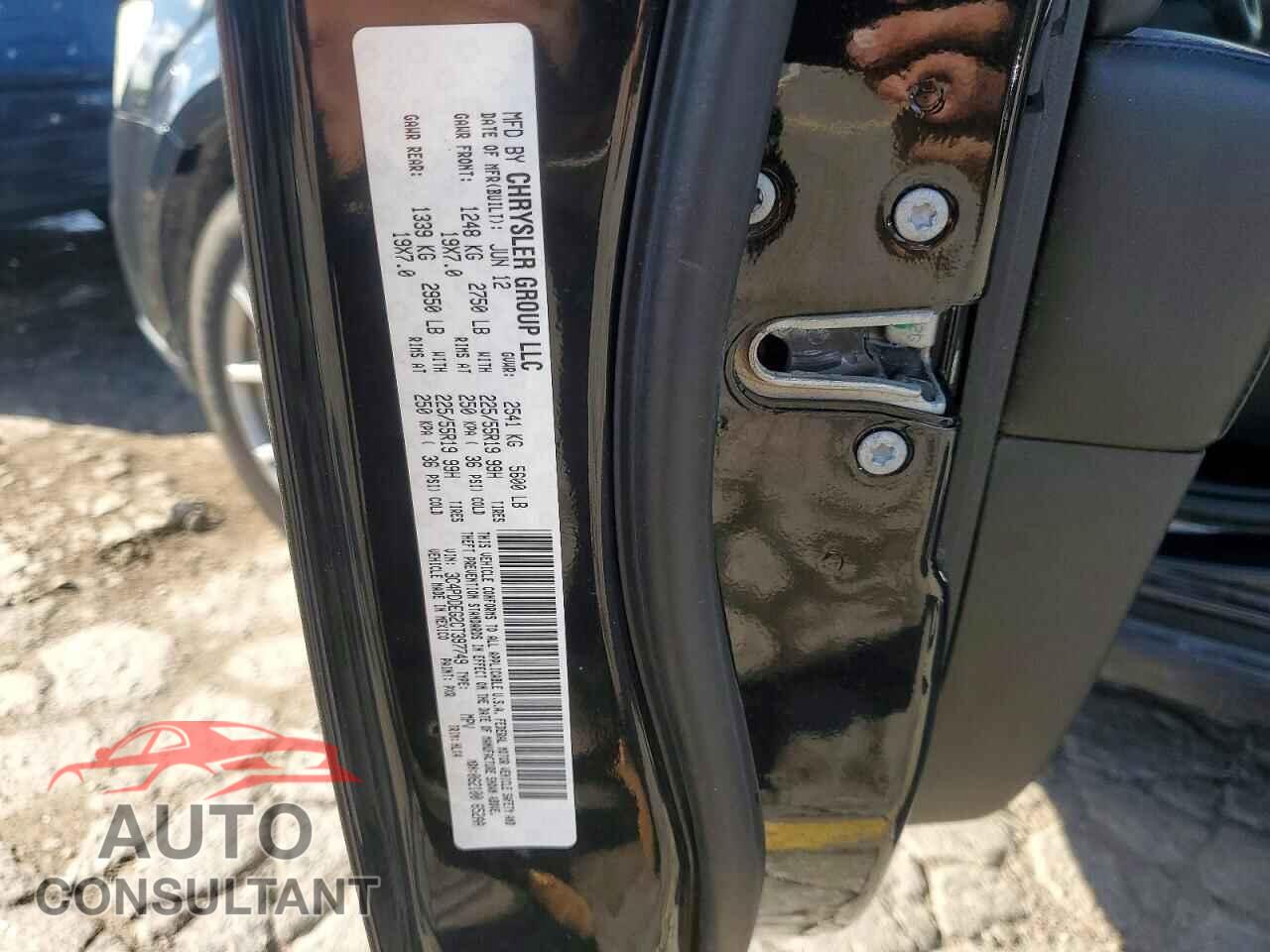 DODGE JOURNEY 2012 - 3C4PDDEG2CT397749