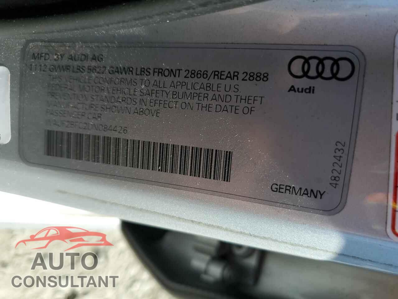 AUDI S6/RS6 2013 - WAUF2BFC2DN084426