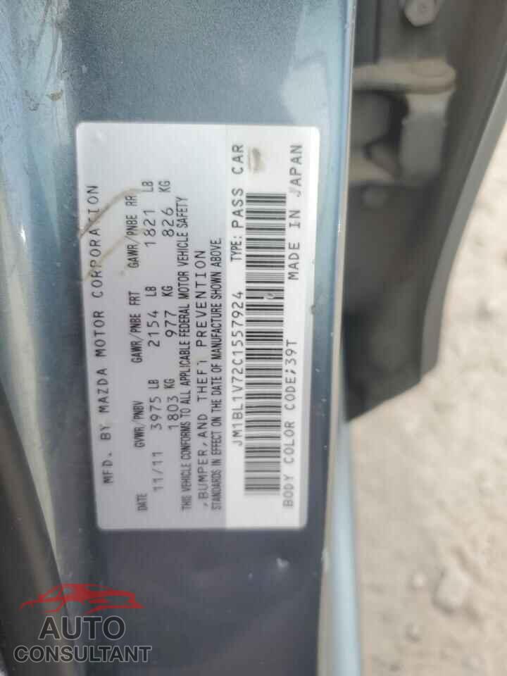 MAZDA 3 2012 - JM1BL1V72C1557924