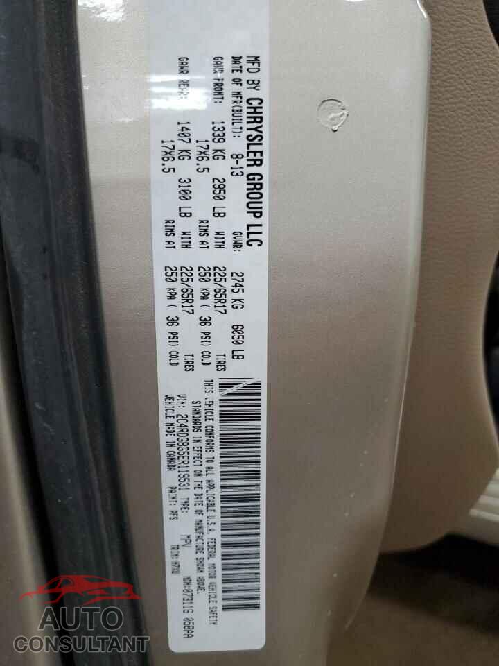 DODGE CARAVAN 2014 - 2C4RDGBG5ER119531