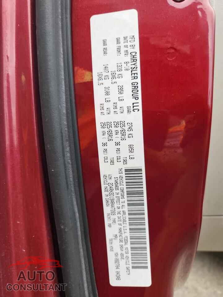DODGE CARAVAN 2010 - 2D4RN3D19AR447269