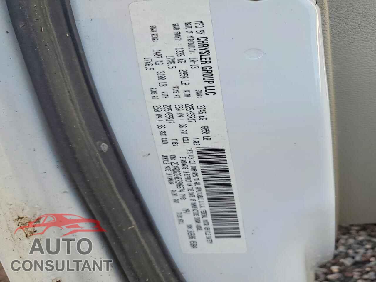 DODGE CARAVAN 2014 - 2C4RDGCG4ER206674
