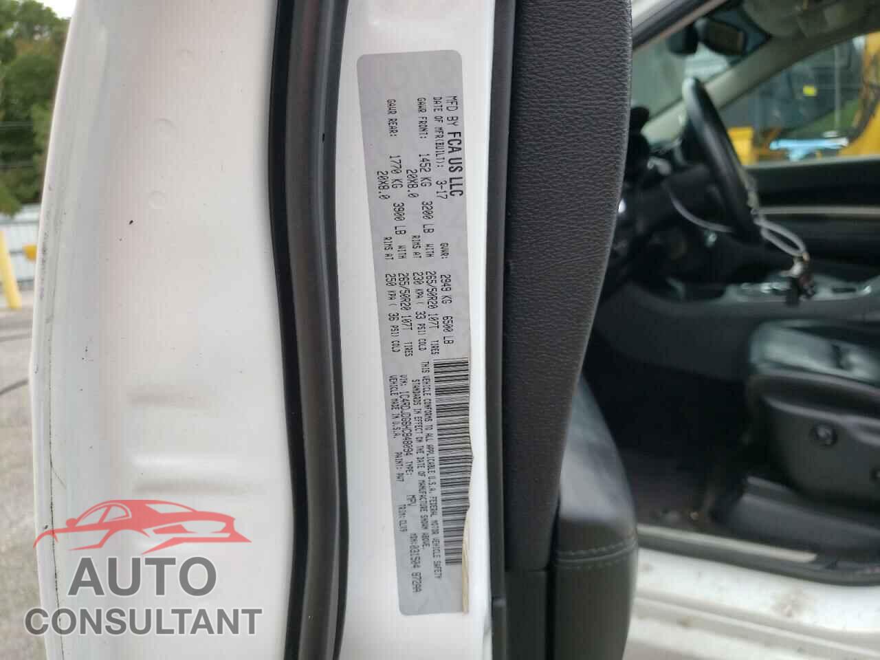 DODGE DURANGO 2017 - 1C4RDJDG6HC848094