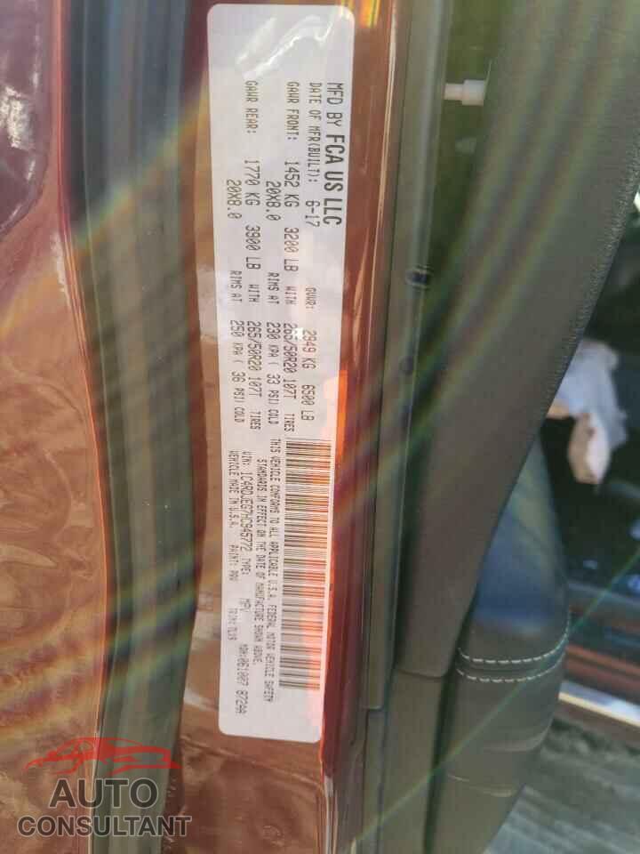 DODGE DURANGO 2017 - 1C4RDJEG7HC945772