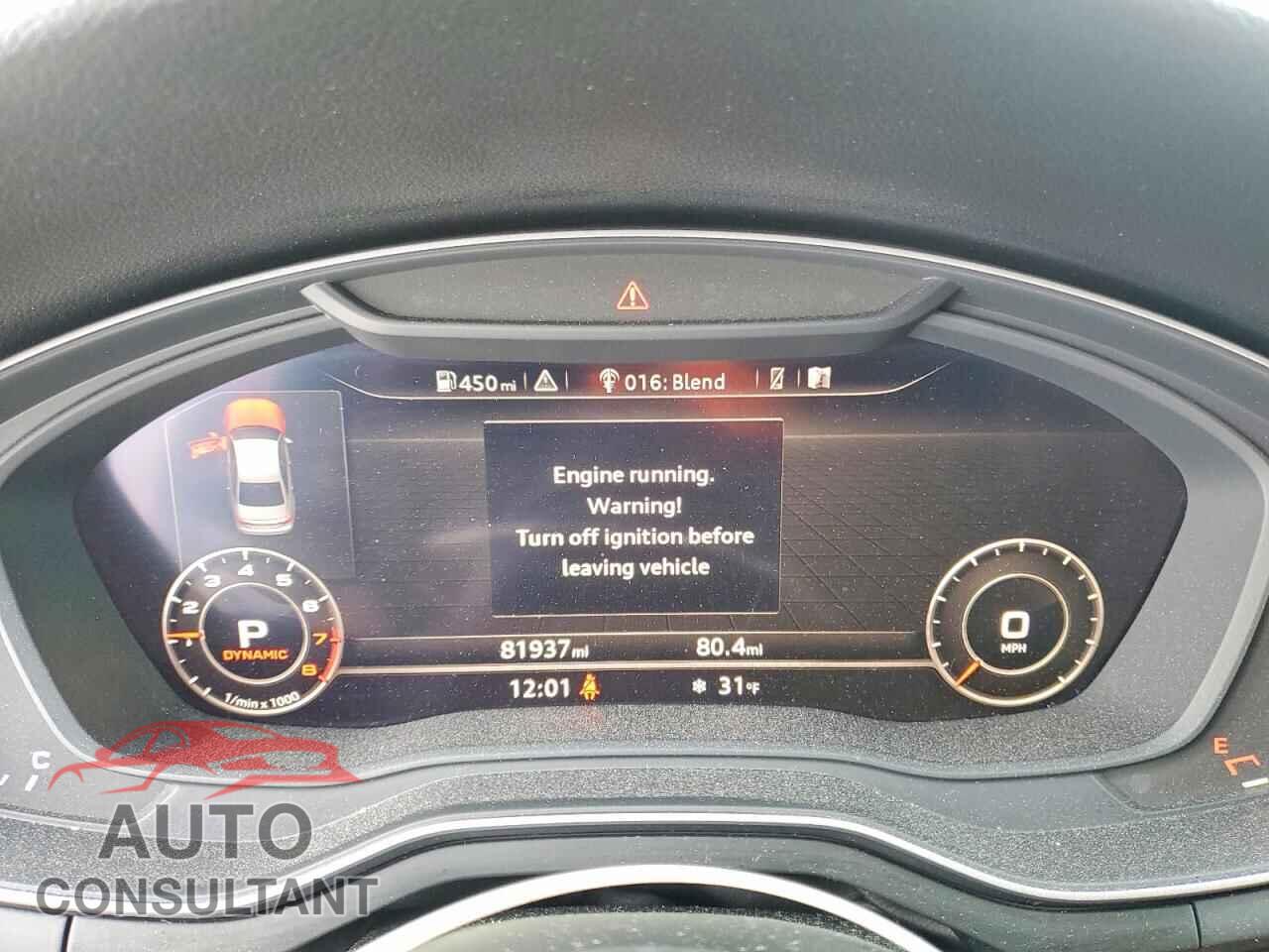 AUDI A4 2017 - WAUFNAF44HN014152