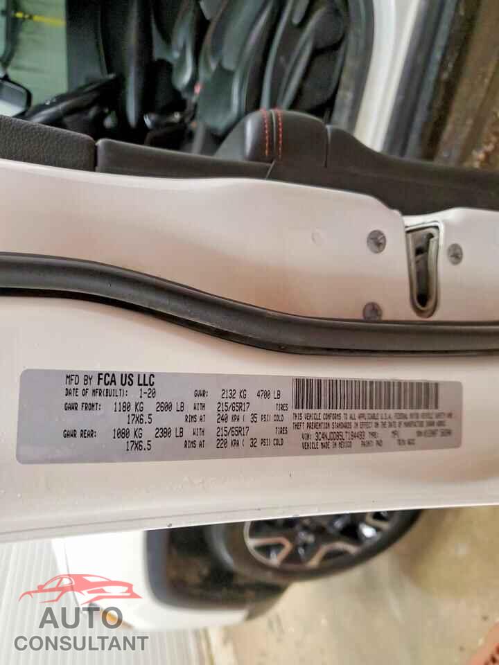 JEEP COMPASS 2020 - 3C4NJDDB5LT184493