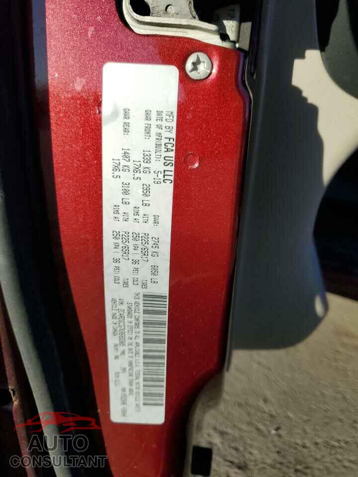 DODGE CARAVAN 2019 - 2C4RDGCG7KR683305