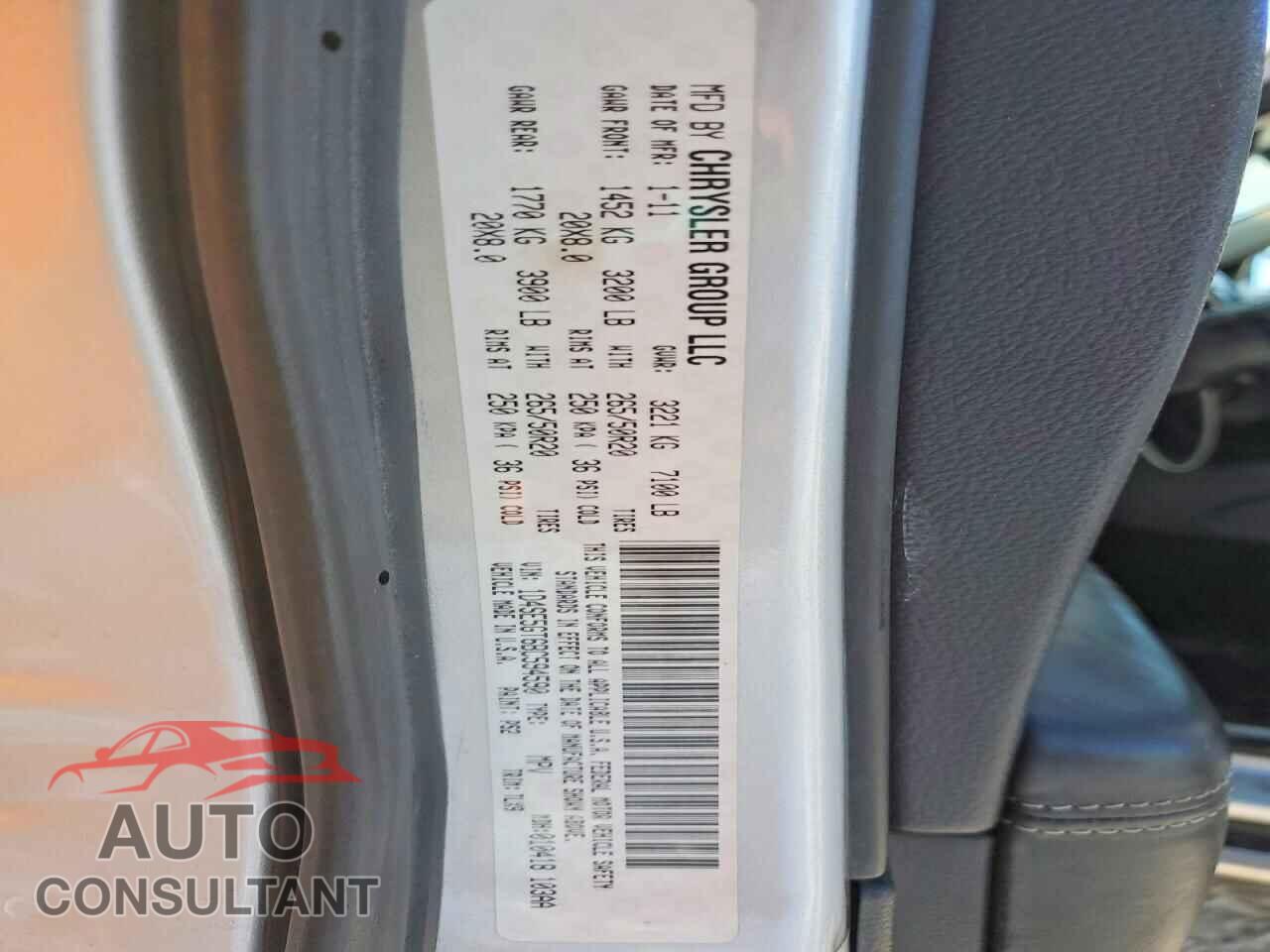 DODGE DURANGO 2011 - 1D4SE5GT6BC594590