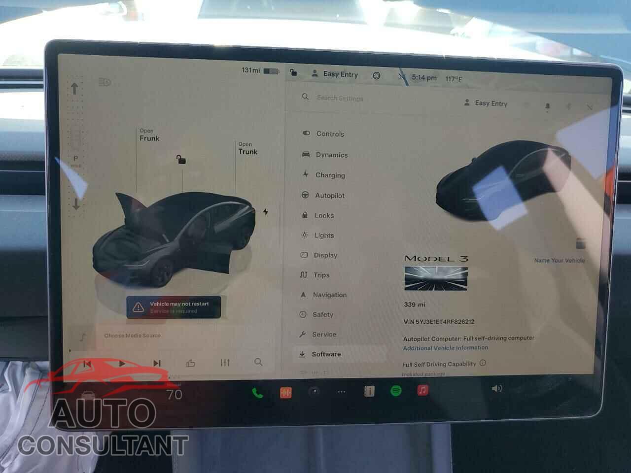 TESLA MODEL 3 2024 - 5YJ3E1ET4RF826212
