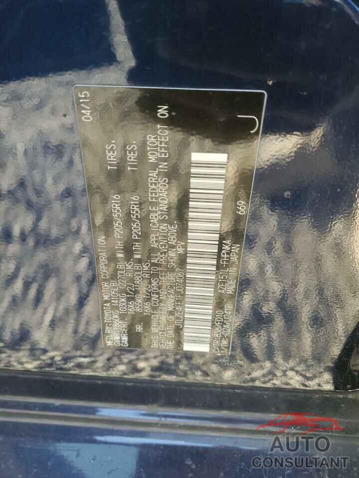 TOYOTA SCION 2015 - JTLZE4FE1FJ074067
